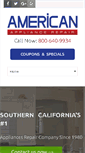 Mobile Screenshot of americanappliancerepair.com